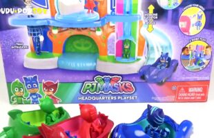 Awesome PJ Masks headquarters HQ Playset with Action Cars-