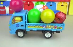 Car_toys_surprise_eggs_truck_cars_and_Poli_play(360p)